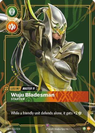 Master Yi - Wuju Bladesman (Metal) (019/024) - Riftbound Organized Play Promotional Cards Foil