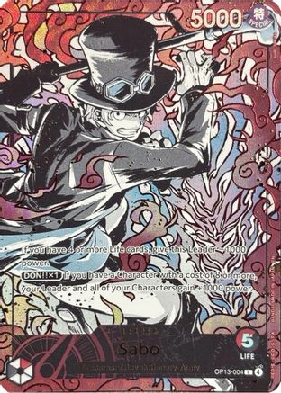 Sabo (English Version 3rd Anniversary Set) (OP13-004) - One Piece Promotion Cards Foil