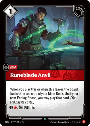 Runeblade Anvil (012/167) - Radiance Foil