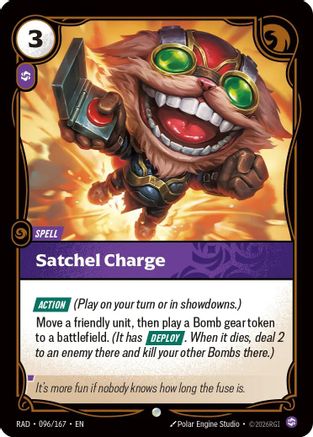 Satchel Charge (096/167) - Radiance Foil