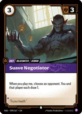 Suave Negotiator (099/167) - Radiance Foil