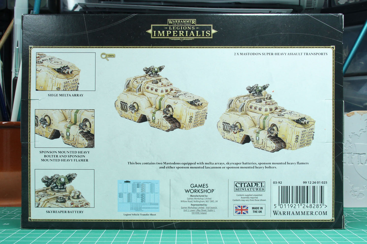 Legions Imperialis Legiones Astartes: Mastodon Super-Heavy Assault Transports