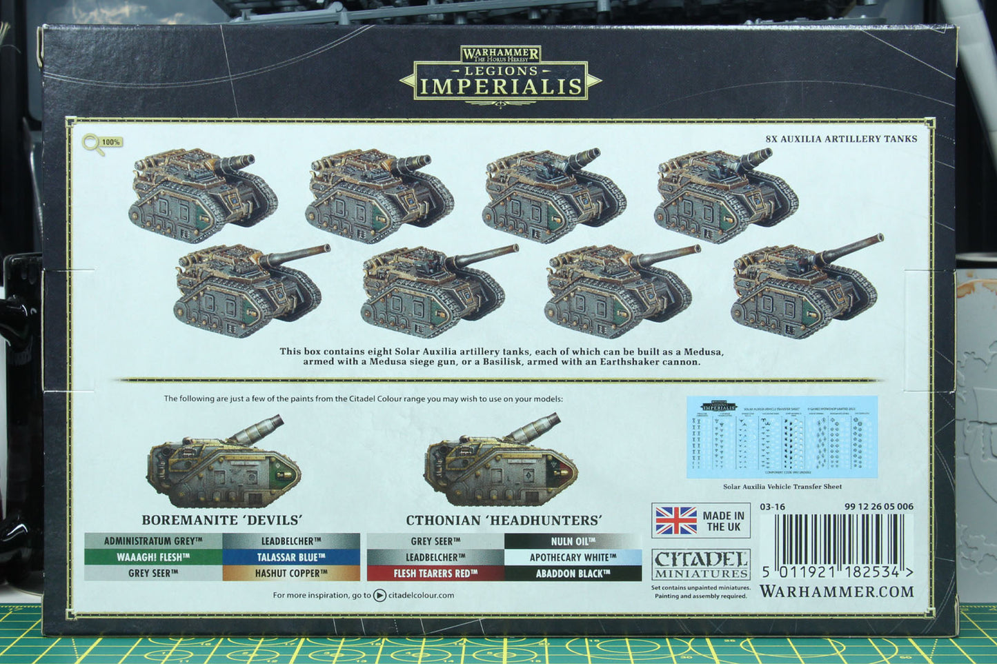 Legions Imperialis Solar Auxilia: Medusa and Basilisk Batteries