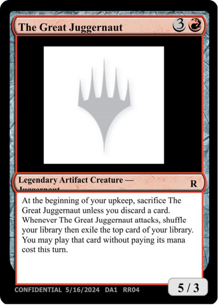 The Great Juggernaut (UNK-RR04B) [Unknown Event]
