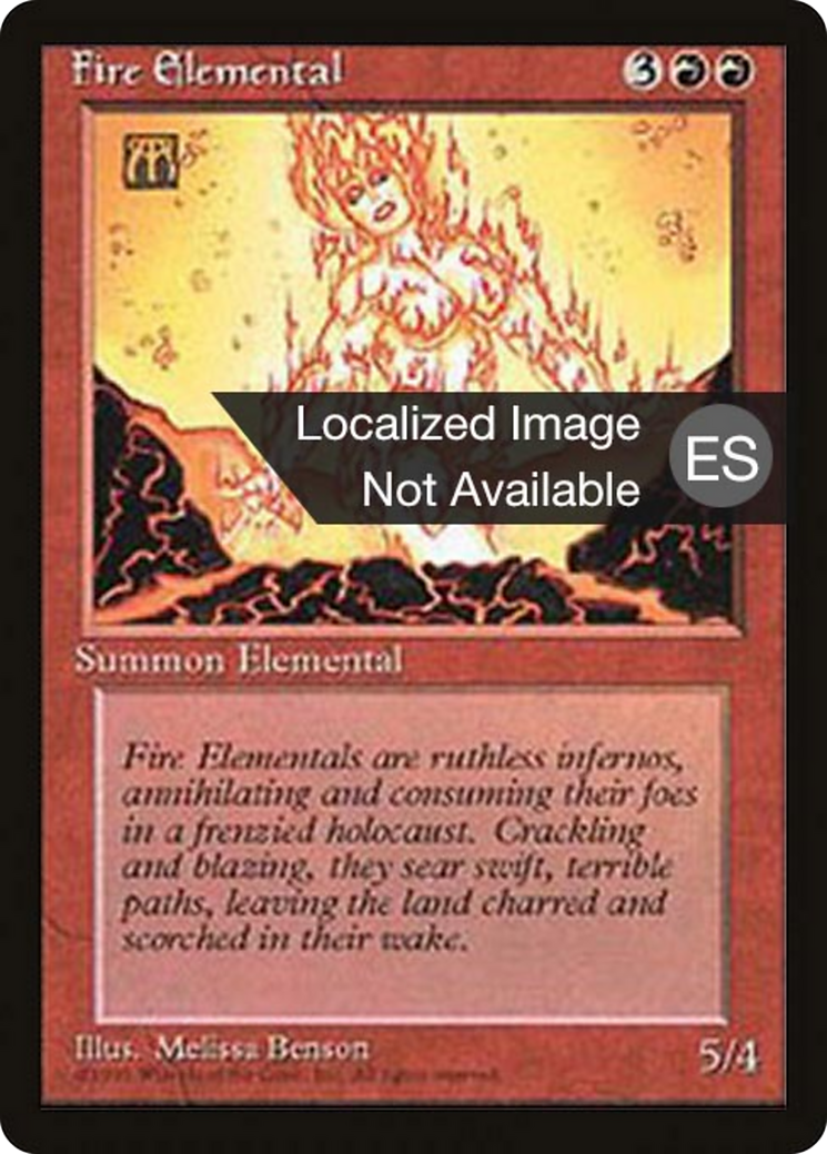 Fire Elemental [Fourth Edition Foreign Black Border]
