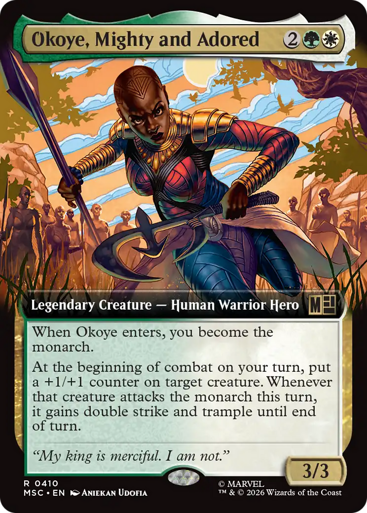 Okoye, Mighty and Adored (Extended Art) [Marvel Super Heroes Commander]