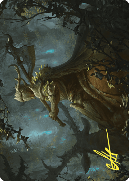 Verdant Outrider // Verdant Outrider (AWOE-028) (Borderless) [Wilds of Eldraine Art Series]