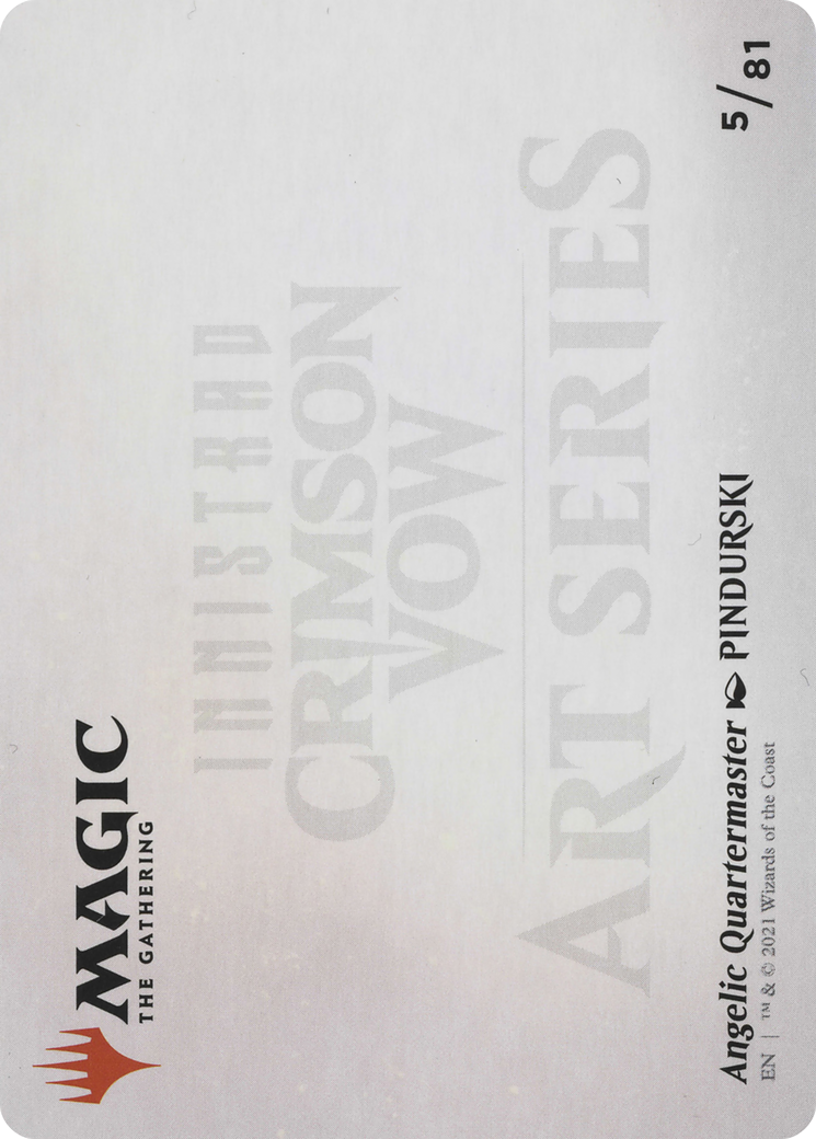 Angelic Quartermaster // Angelic Quartermaster (AVOW-005) (Borderless) [Crimson Vow Art Series] Foil