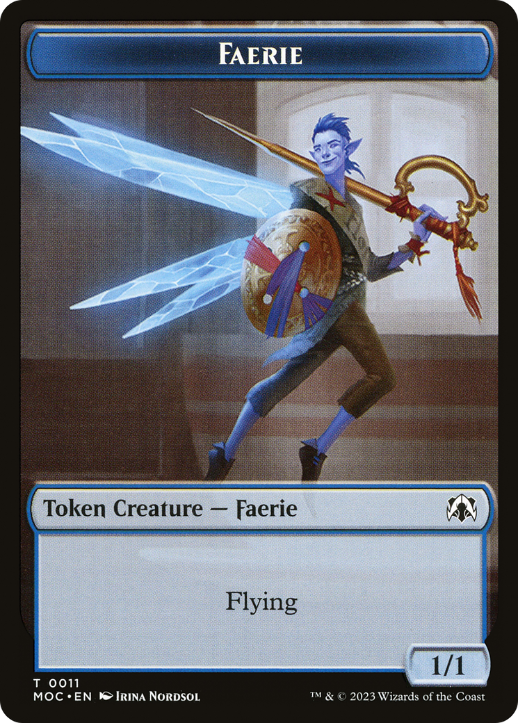Faerie (TMOC-011) [March of the Machine Commander Tokens]