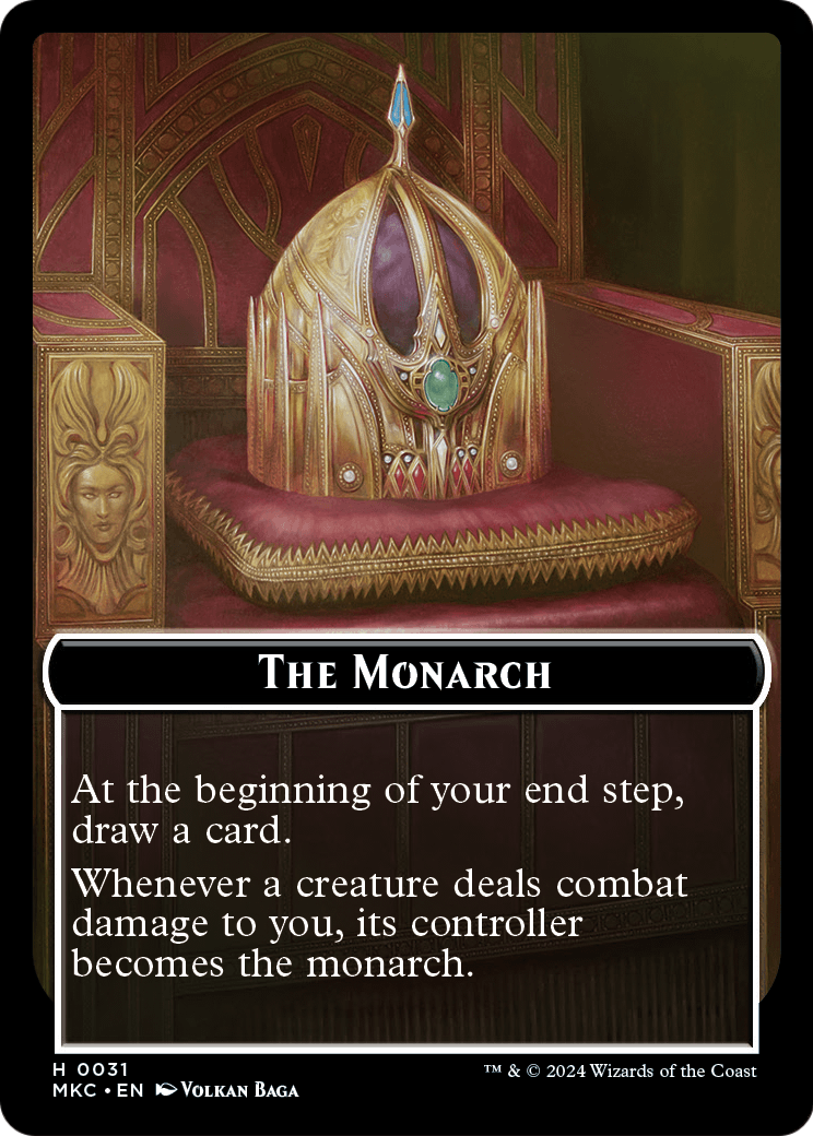 The Monarch (TMKC-031) [Murders at Karlov Manor Commander Tokens] Foil