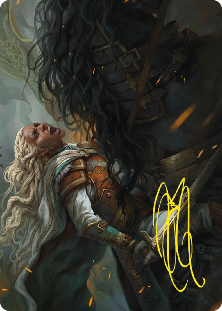 Éowyn, Fearless Knight // Éowyn, Fearless Knight (ALTR-015) (Borderless) [Tales of Middle-earth Art Series]