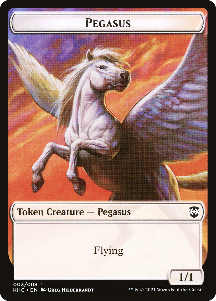 Pegasus (TKHC-003) [Kaldheim Commander Tokens]