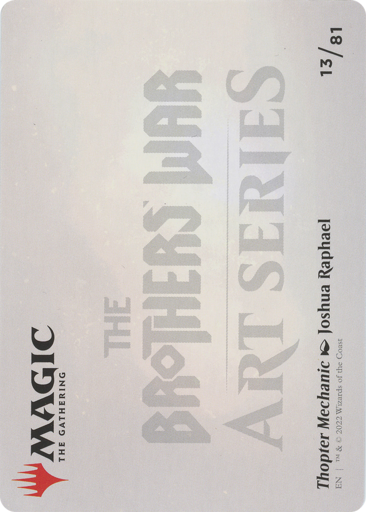 Thopter Mechanic // Thopter Mechanic (ABRO-013) (Borderless) [The Brothers' War Art Series]