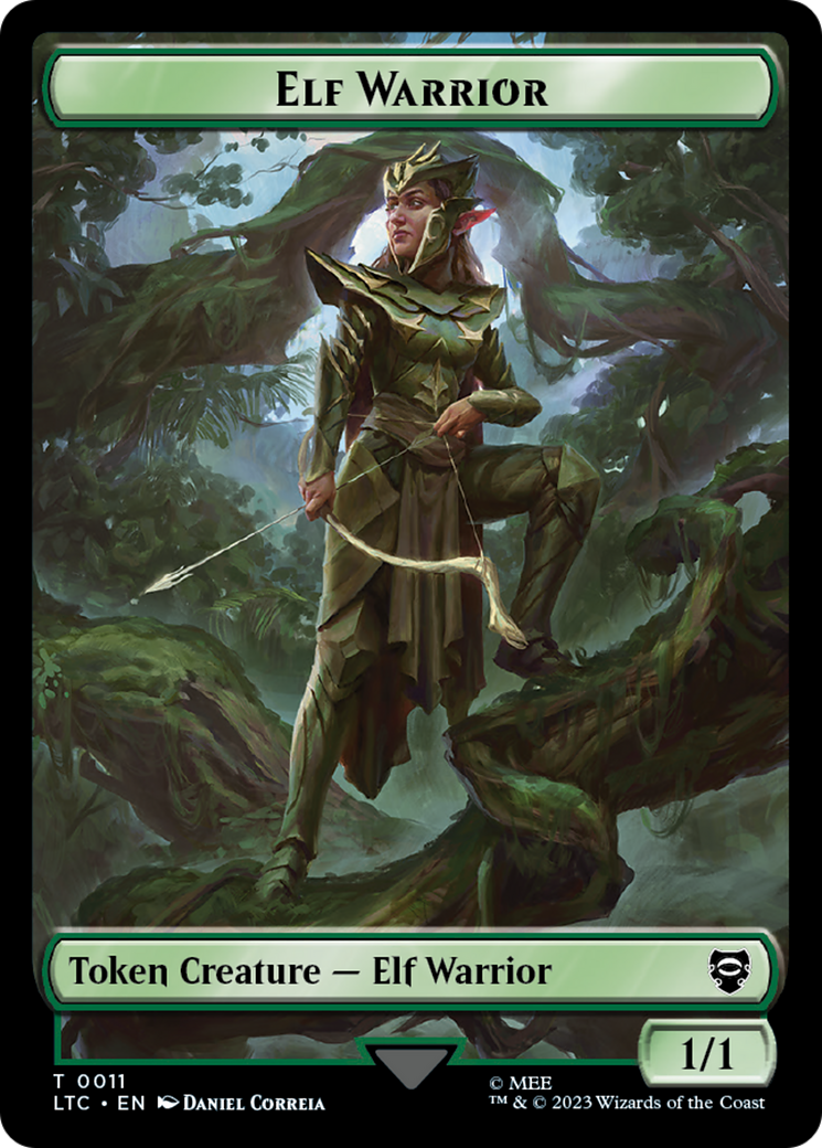 Elf Warrior (TLTC-011) [Tales of Middle-earth Commander Tokens]