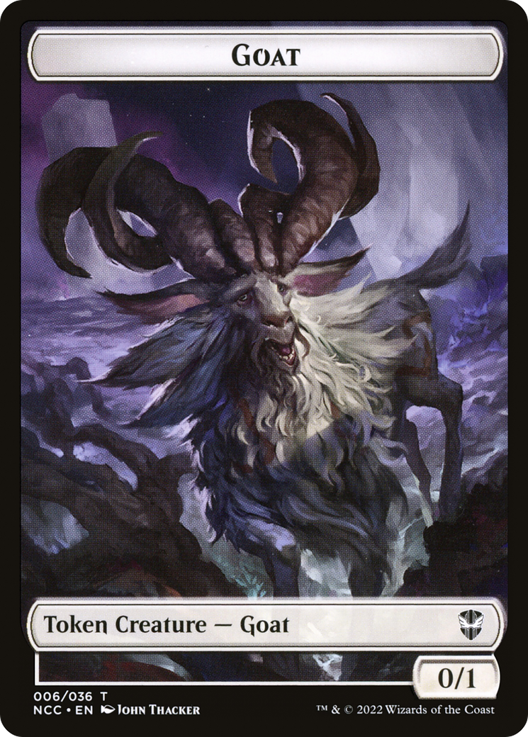 Goat (TNCC-006) [New Capenna Commander Tokens] Foil