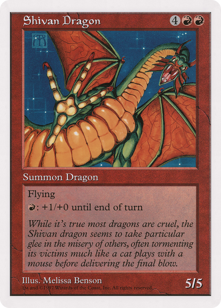 Shivan Dragon (O90P-005) [Oversized 90's Promos]