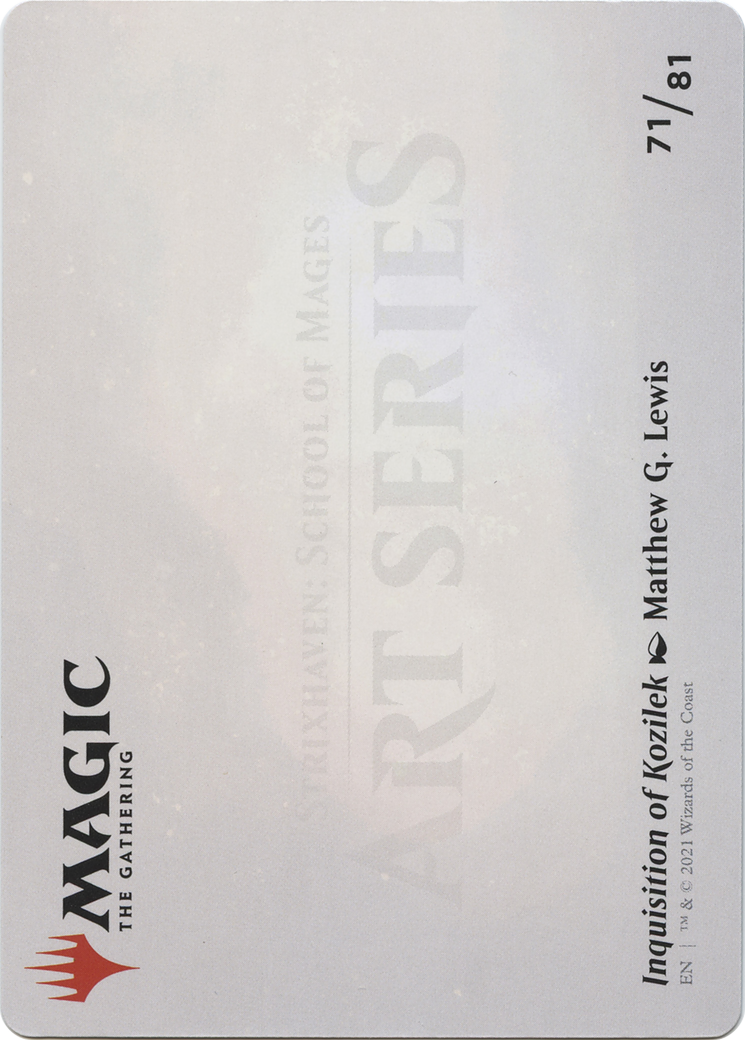 Inquisition of Kozilek // Inquisition of Kozilek (ASTX-071) (Borderless) [Strixhaven Art Series]