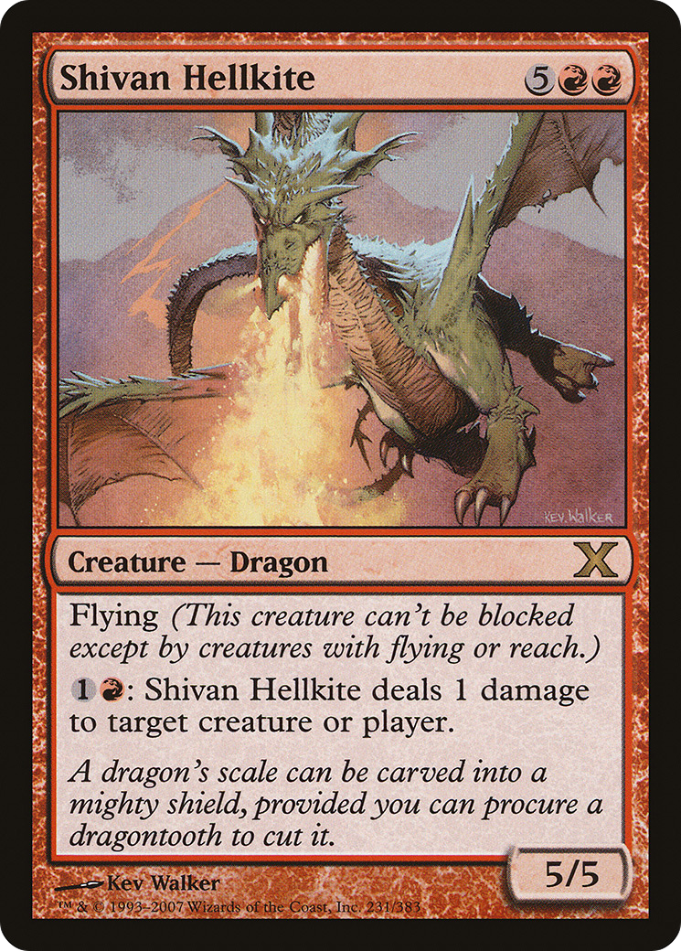 Shivan Hellkite (10E-231) [Tenth Edition]