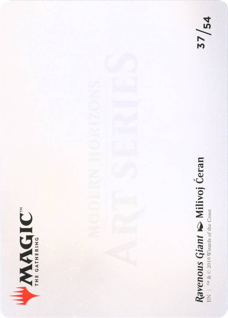 Ravenous Giant // Ravenous Giant (AMH1-037) (Borderless) [Modern Horizons Art Series]