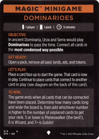 Dominarioes // Dominarioes (cont'd) (MSTX-005) [Strixhaven: School of Mages Minigames] Foil