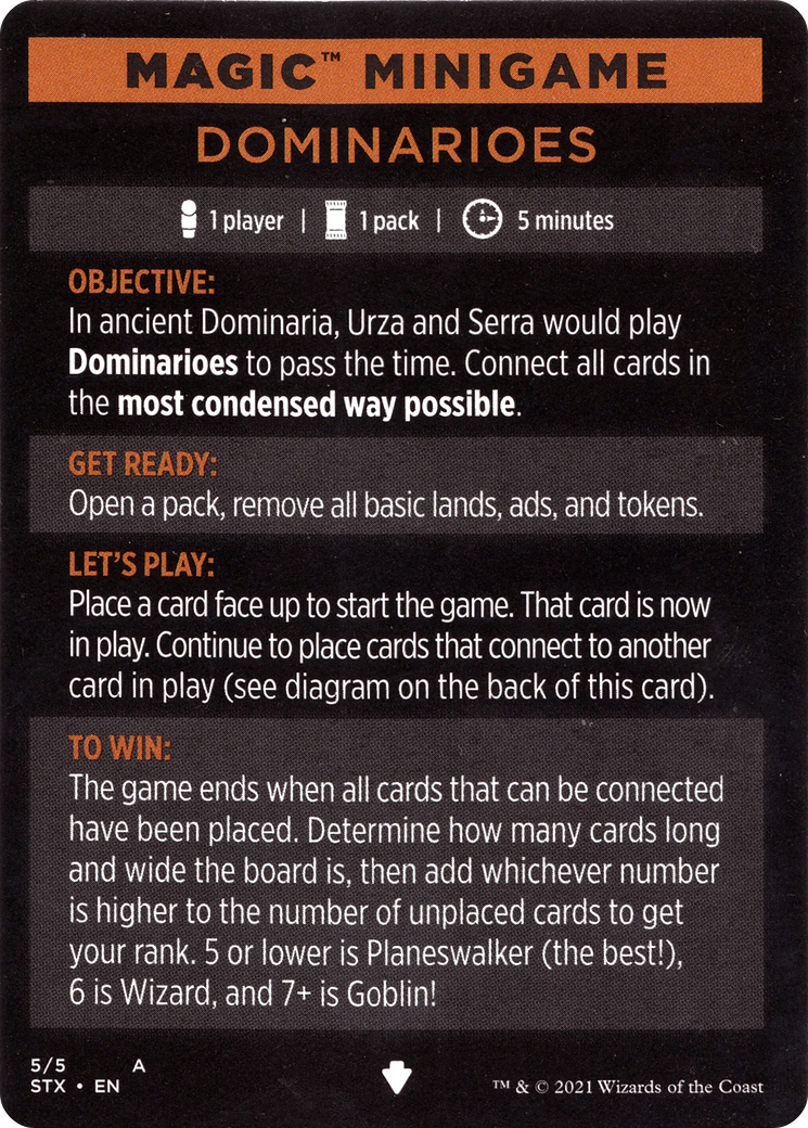 Dominarioes // Dominarioes (cont'd) (MSTX-005) [Strixhaven: School of Mages Minigames]