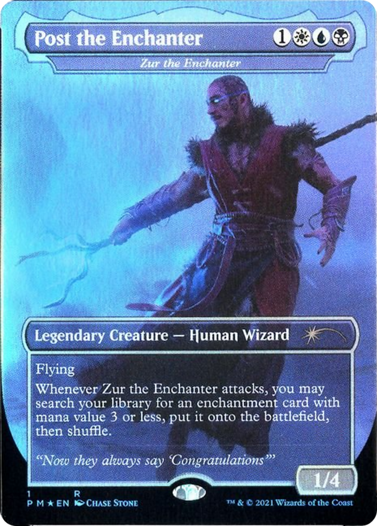 Zur the Enchanter (PCEL-008) (Borderless) [Celebration Cards] Foil