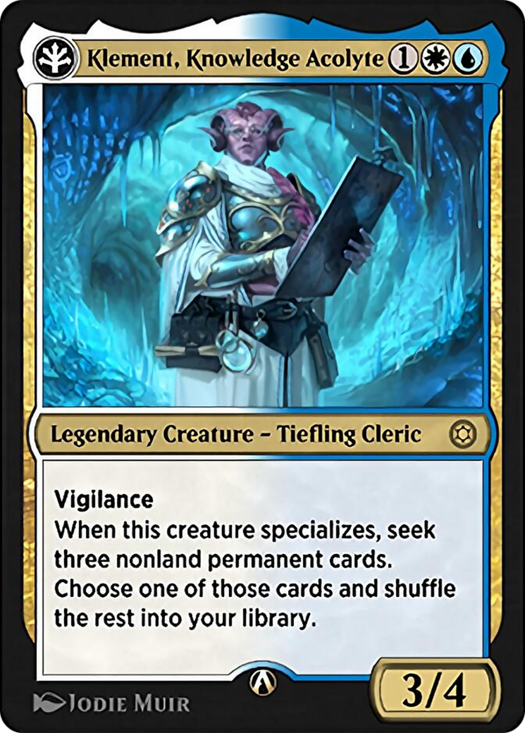 Klement, Knowledge Acolyte (HBG-01U) [Alchemy Horizons: Baldur's Gate]