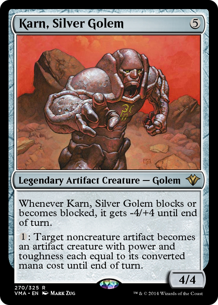 Karn, Silver Golem (VMA-270) [Vintage Masters] Foil
