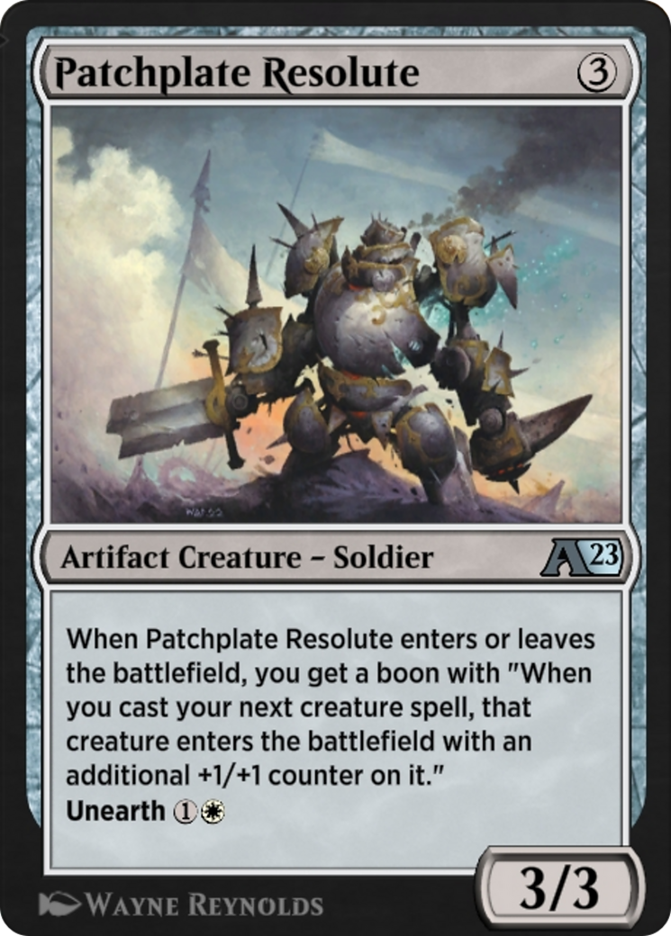 Patchplate Resolute (YBRO-028) [Alchemy: The Brothers' War]