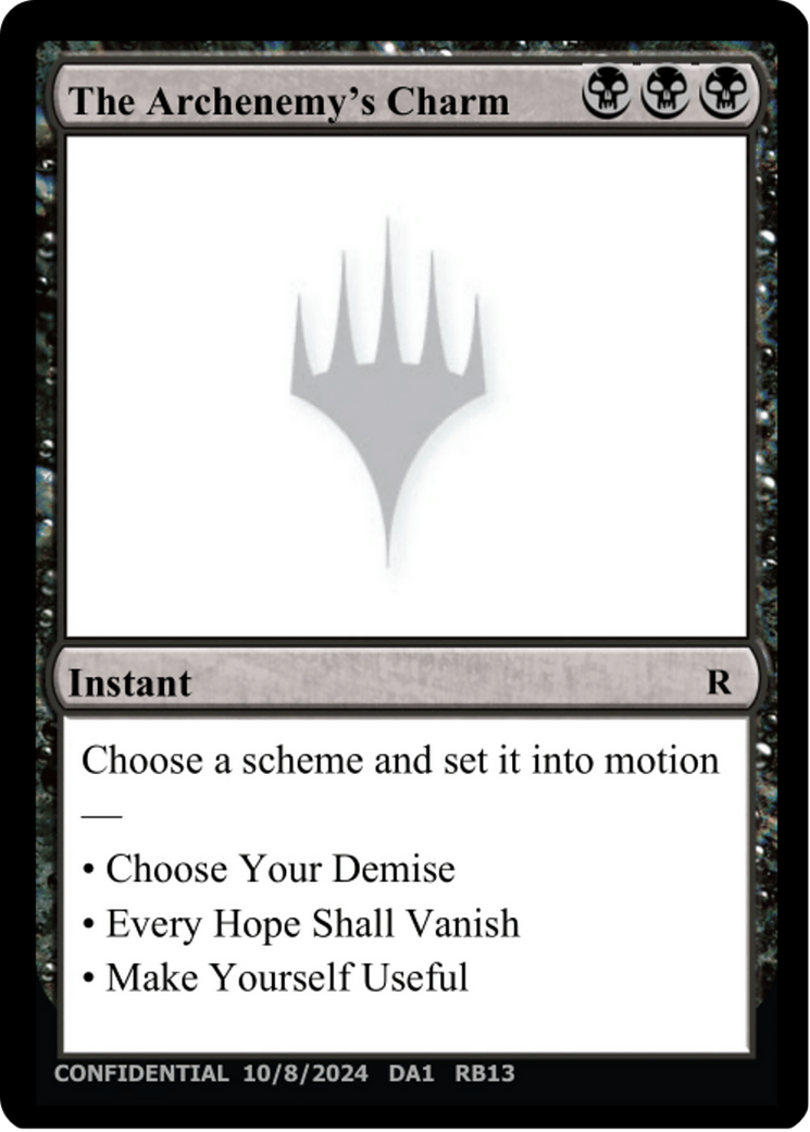 The Archenemy's Charm (UNK-RB13) [Unknown Event]