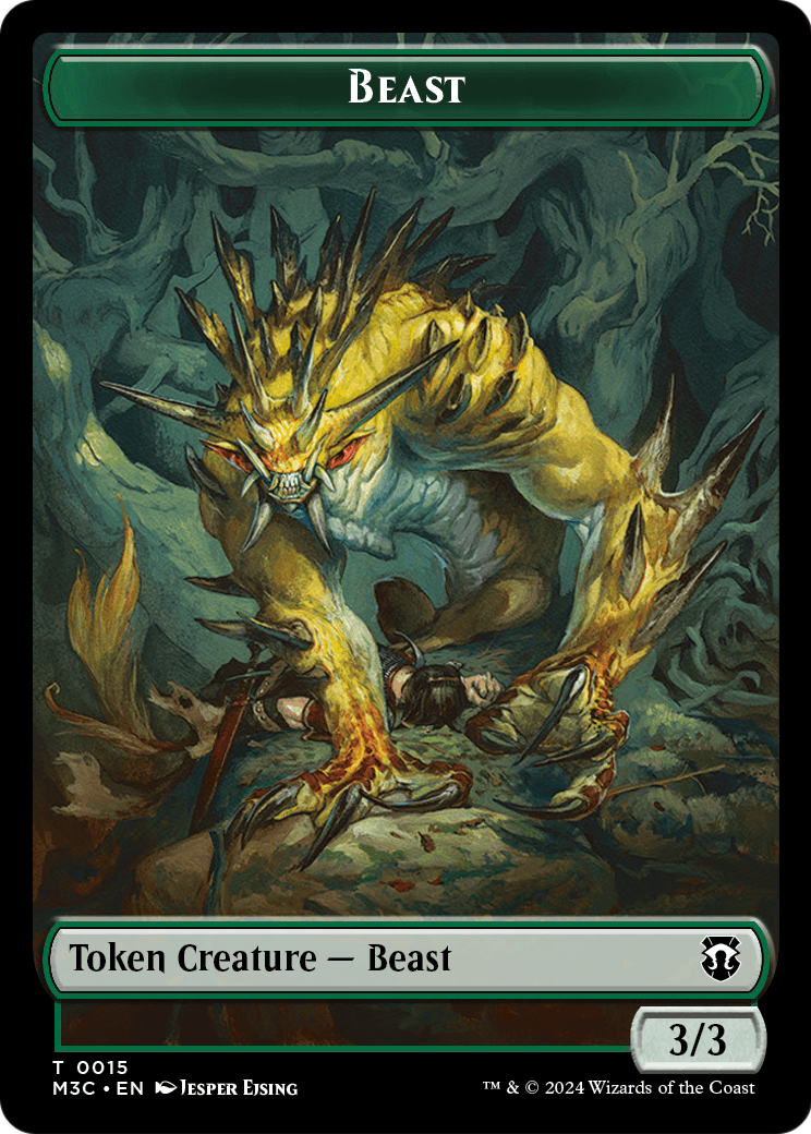 Beast (TM3C-015) [Modern Horizons 3 Commander Tokens]