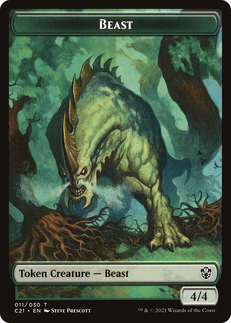 Beast (TC21-011) [Commander 2021 Tokens]