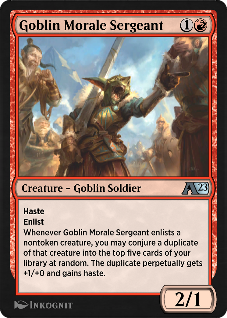 Goblin Morale Sergeant (YDMU-014) [Alchemy: Dominaria]
