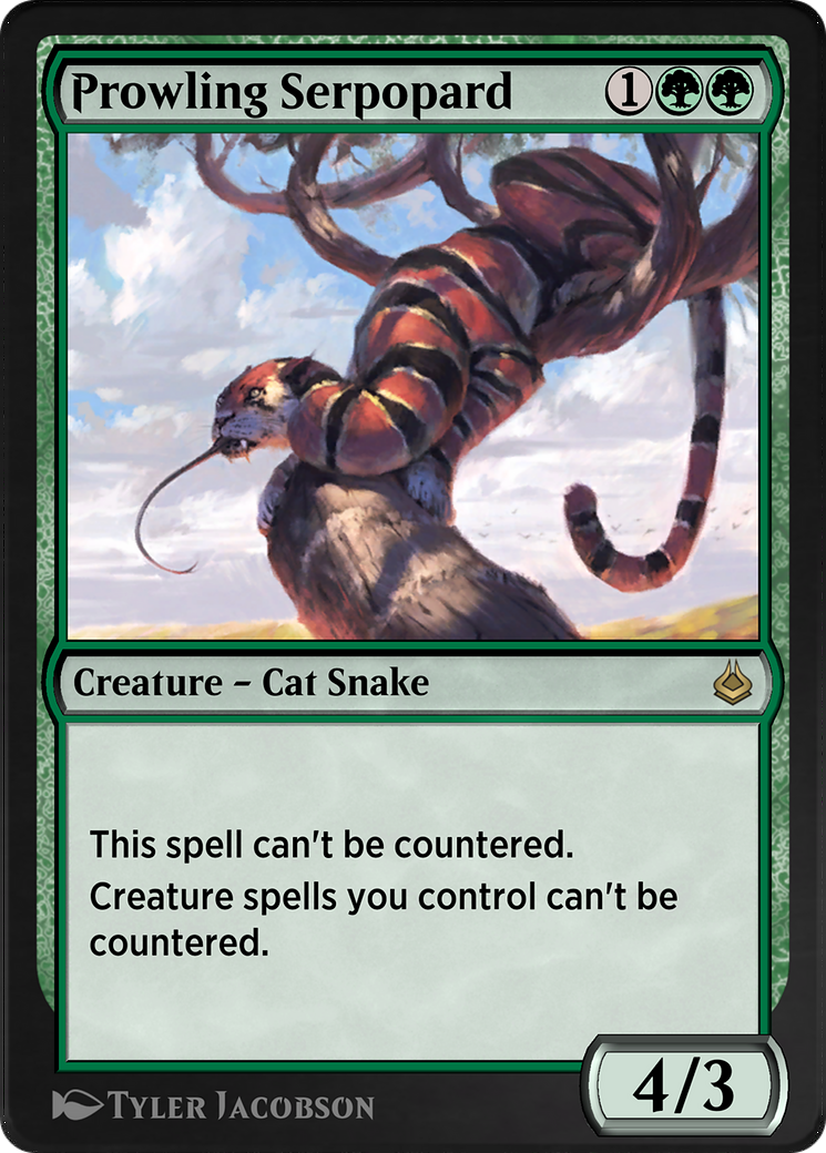 Prowling Serpopard (AKR-209) [Amonkhet Remastered]