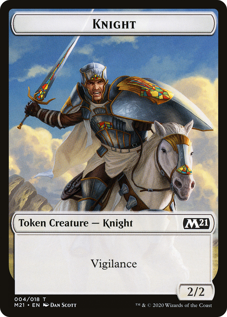 Knight (TM21-004) [Core Set 2021 Tokens] Foil