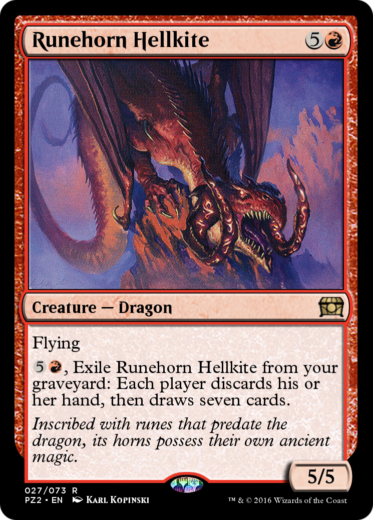 Runehorn Hellkite (PZ2-027) [Treasure Chest]