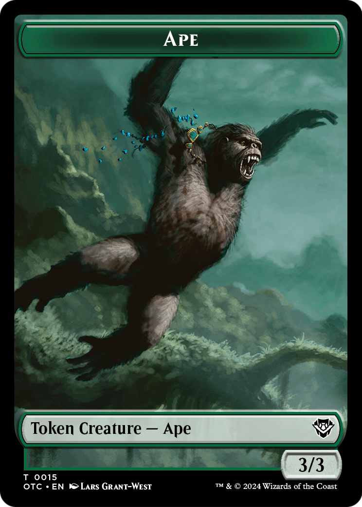 Ape (TOTC-015) [Outlaws of Thunder Junction Commander Tokens]