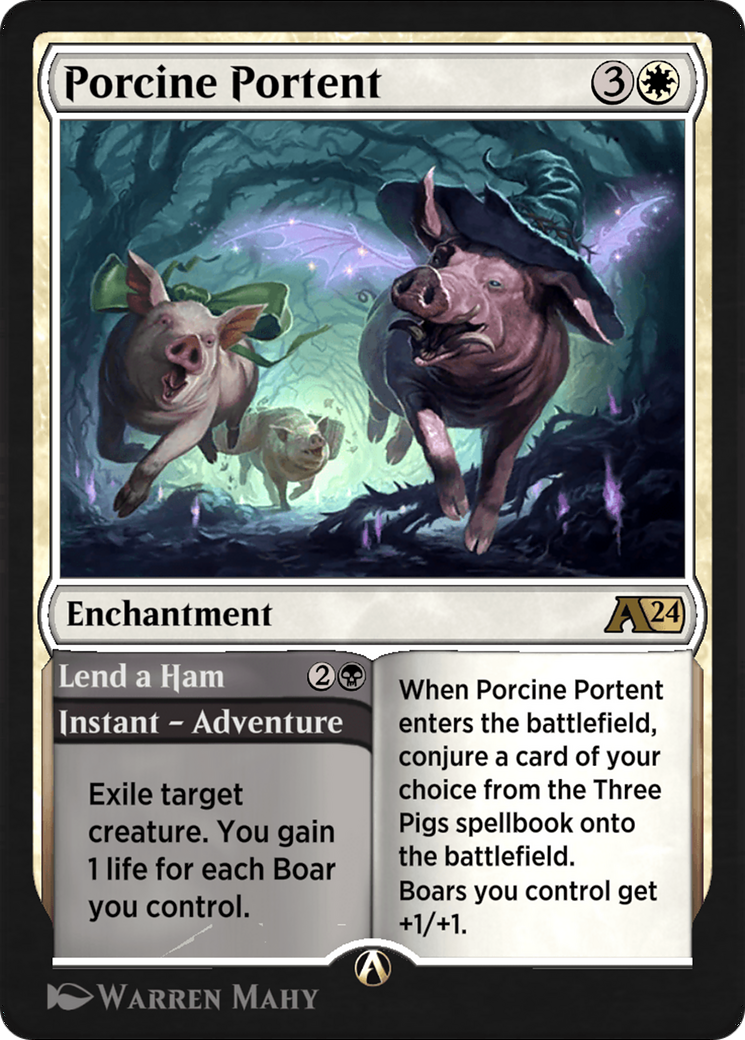 Porcine Portent // Lend a Ham (YWOE-023) [Alchemy: Wilds of Eldraine]