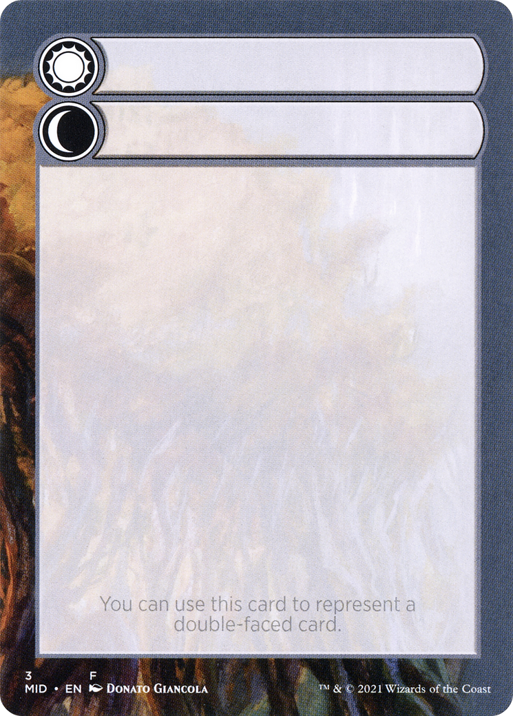 Double-Faced Substitute Card (SMID-003) (Borderless) [Innistrad: Midnight Hunt Substitute Cards]