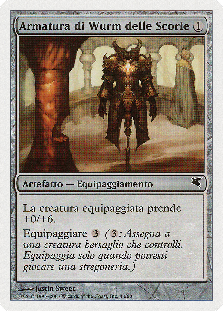 Slagwurm Armor (Italian) - "Armatura di Wurm delle Scorie" (PSAL-L43) [Salvat 2005]