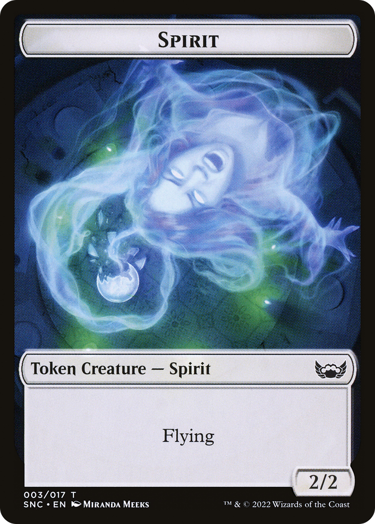 Spirit (TSNC-003) [Streets of New Capenna Tokens] Foil