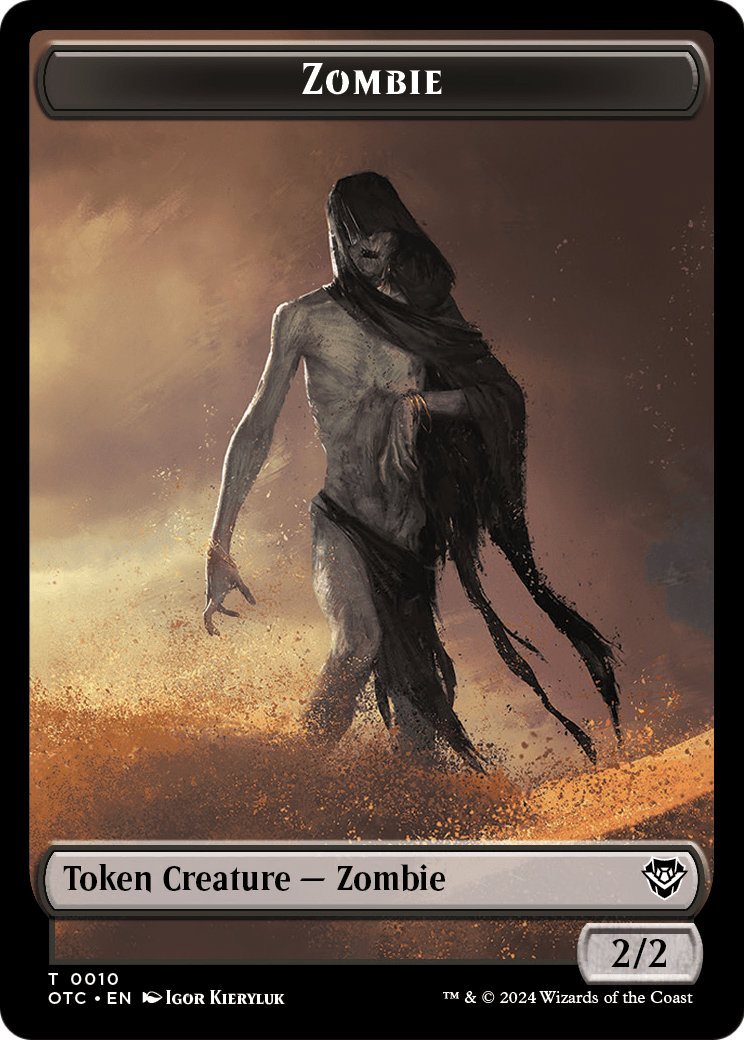 Zombie (TOTC-010) [Outlaws of Thunder Junction Commander Tokens]