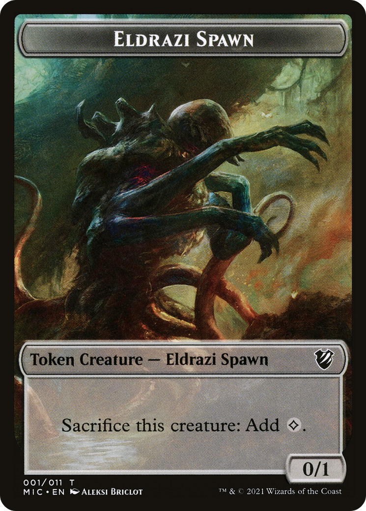 Eldrazi Spawn (TMIC-001) [Midnight Hunt Commander Tokens]