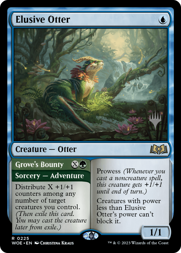 Elusive Otter (PPWOE-225) [Promo Pack: Wilds of Eldraine Promos]
