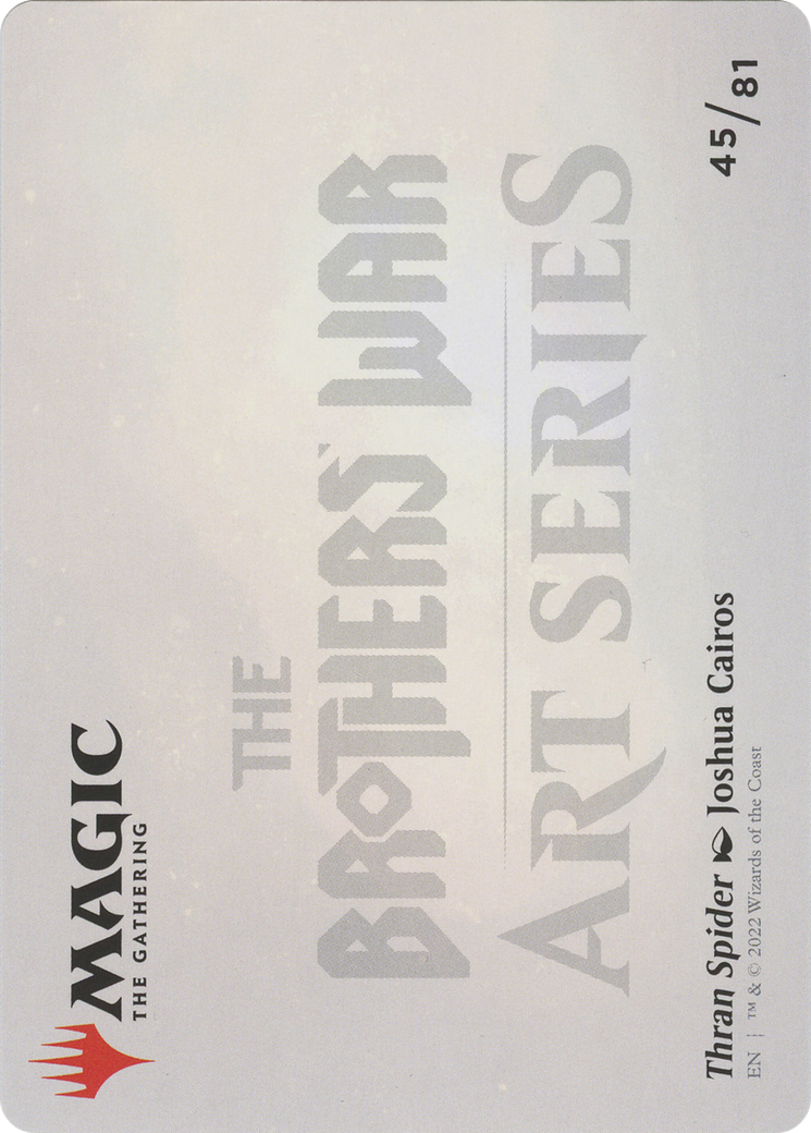 Thran Spider // Thran Spider (ABRO-045) (Borderless) [The Brothers' War Art Series] Foil
