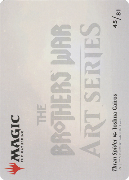 Thran Spider // Thran Spider (ABRO-045) (Borderless) [The Brothers' War Art Series] Foil