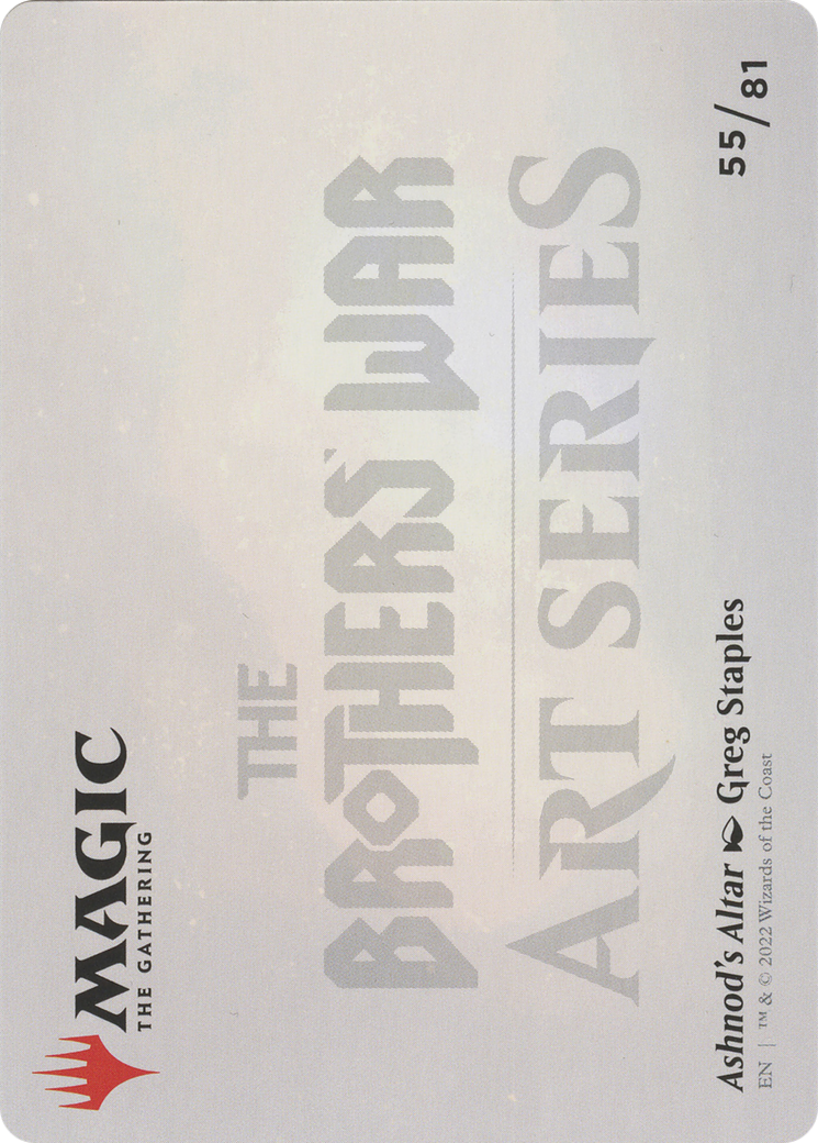 Ashnod's Altar // Ashnod's Altar (ABRO-055) (Borderless) [The Brothers' War Art Series]