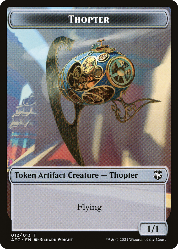Thopter (TAFC-012) [Forgotten Realms Commander Tokens]