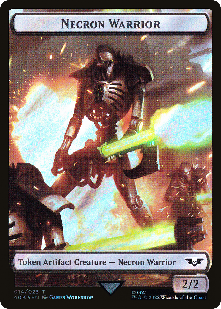 Necron Warrior (T40K-14★) [Warhammer 40,000 Tokens] Foil