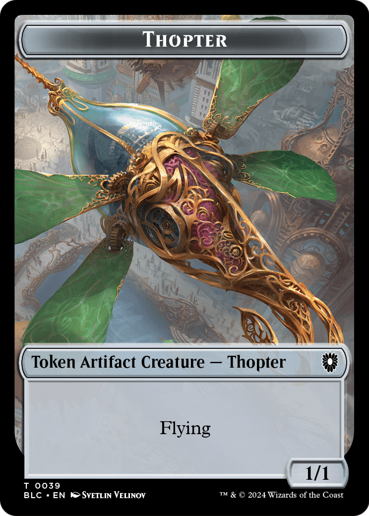 Thopter (TBLC-039) [Bloomburrow Commander Tokens]